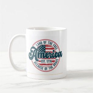 Patriotic Pup & Proud Dog Mum: 4th of July Dog Mix Coffee Mug