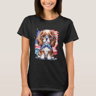 Patriotic Puppy 4th of July USA Independence Day 6 T-Shirt