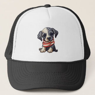 Patriotic Puppy - Style 11 Trucker Hat