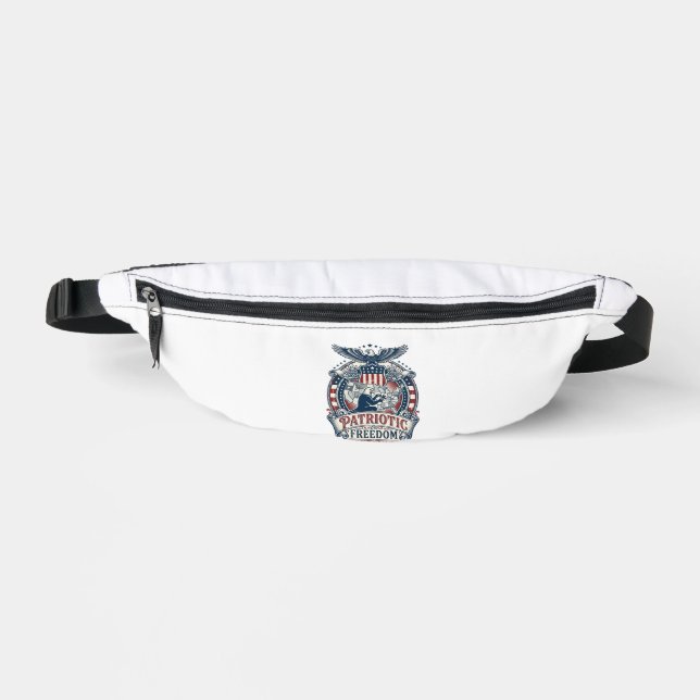 Patriotic Puzzle Lover Vector Graphic Tee Bum Bags (Front)