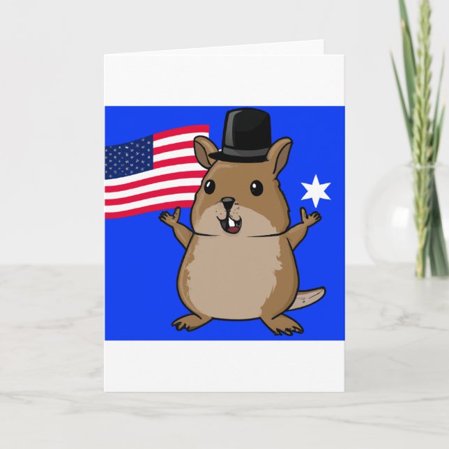 Patriotic Quokka Card (Front)
