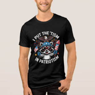 Patriotic Raccoon , Funny 4th of July Shirt