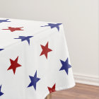 Patriotic Red and Blue Stars on White