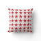 Patriotic Red Stars on White Field Accent Pillow