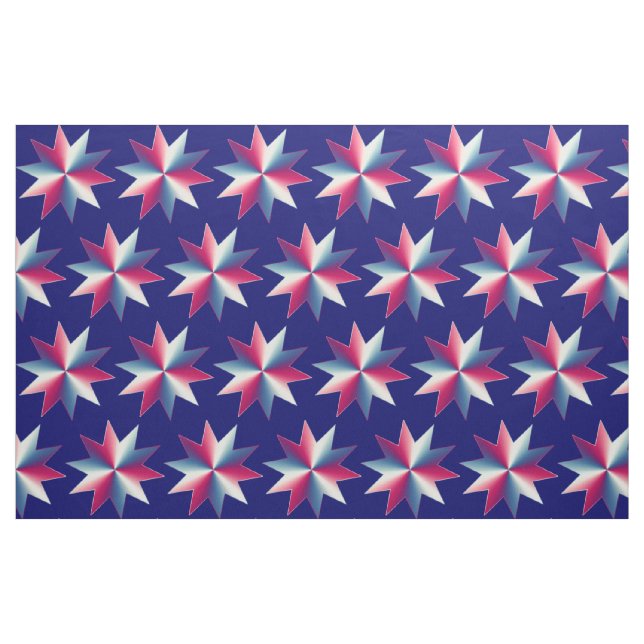 Patriotic Red White and Blue Stars Fabric (Fat Quarter)