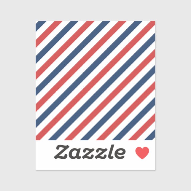 Patriotic Red White and Blue Stripes (Sheet)