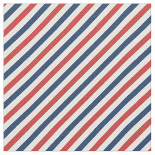 Patriotic Red White and Blue Stripes Fabric