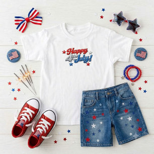 Patriotic Red White Blue 4th of July T-Shirt