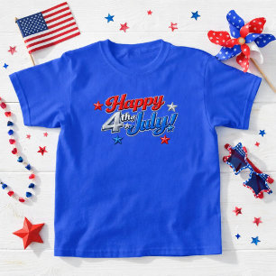 Patriotic Red White Blue 4th of July T-Shirt