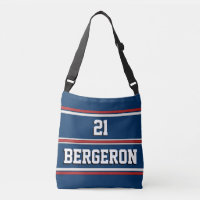 Patriotic Red White Blue Sports Jersey Stripes