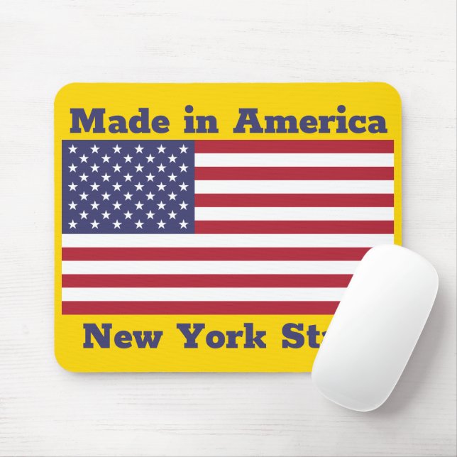 Patriotic Red White Blue Stars And Stripes Flag Mouse Mat (With Mouse)