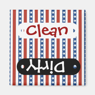 Patriotic Red White Blue Stars and Stripes Freedom Magnet