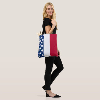 Patriotic Red White Blue Stars Tote Bag