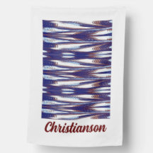 Patriotic Red White Blue USA Flag Modern Country