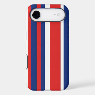 Patriotic Red White Blue Vertical Stripes Pattern
