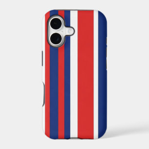 Patriotic Red White Blue Vertical Stripes Pattern