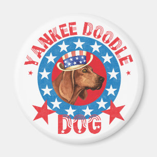 Patriotic Redbone Coonhound Magnet