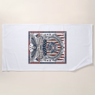 Patriotic Resin Beach Towel