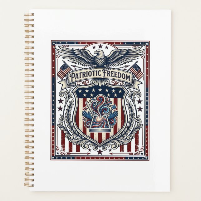 Patriotic Resin Planner (Front)