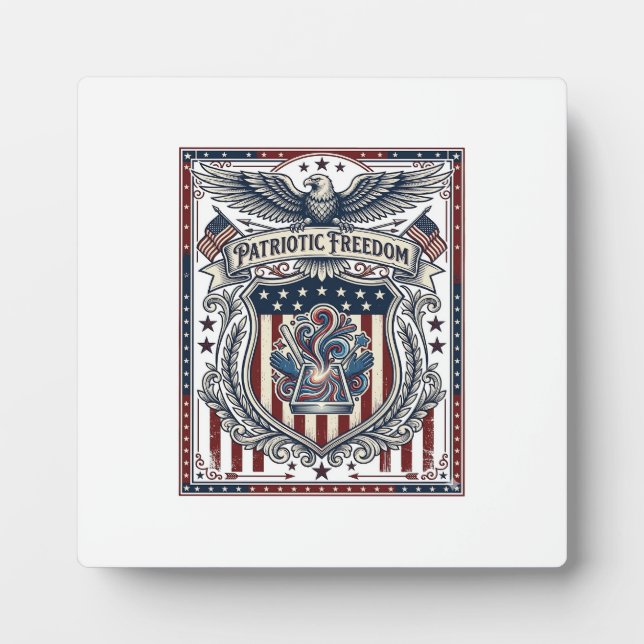Patriotic Resin Plaque (Front)