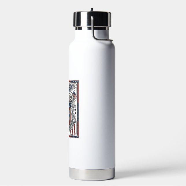 Patriotic Resin Water Bottle (Left)