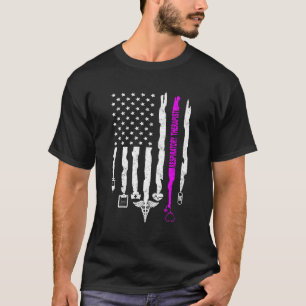 Patriotic Respiratory Therapist Usa Flag Rt Week T-Shirt