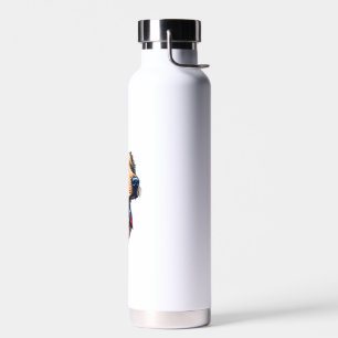 Patriotic Retriever Mascot Vintage Dog Tee Water Bottle