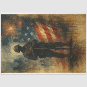 Patriotic Reverence and Explosive Honour Decoupage Tissue Paper