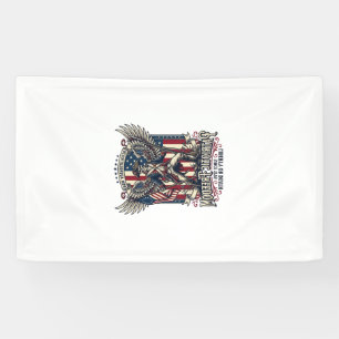 Patriotic Revolutionary War Skeleton Dark Patriot Banner