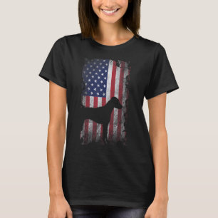 Patriotic Rhodesian Ridgeback American Flag Cool D T-Shirt