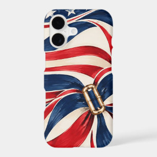 Patriotic Ribbon Bows iPhone 17 Case