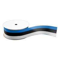 Patriotic Ribbon with Flag of Estonia