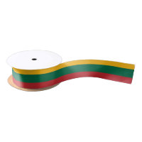 Patriotic Ribbon with Flag of Lithuania