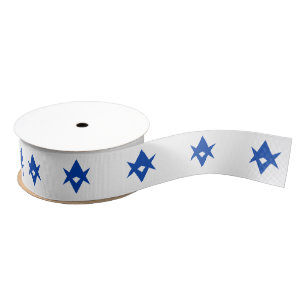 Patriotic Ribbon with Flag of Toyota City, Japan Grosgrain Ribbon