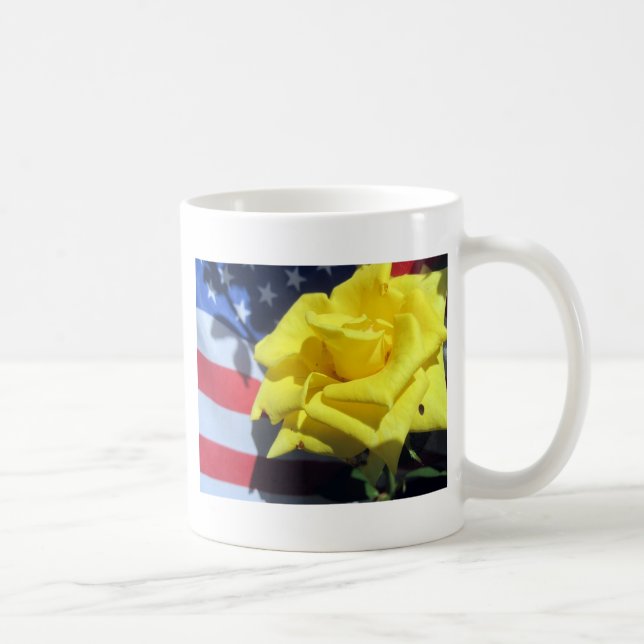 Patriotic Rose Coffee Mug (Right)