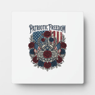 Patriotic Rose Garden Plaque