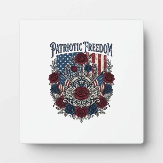 Patriotic Rose Garden Plaque (Front)