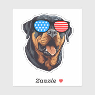 Patriotic Rottweiler