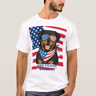 Patriotic Rottweiler T-Shirt