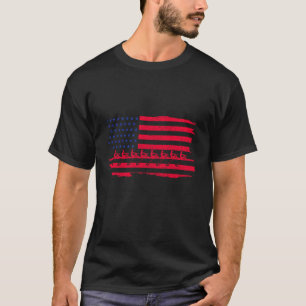 Patriotic Rowing American Flag Crew Funny Rower Co T-Shirt