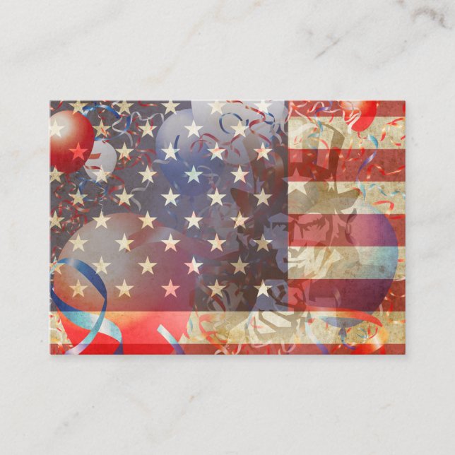 Patriotic RSVP Cards (Front)