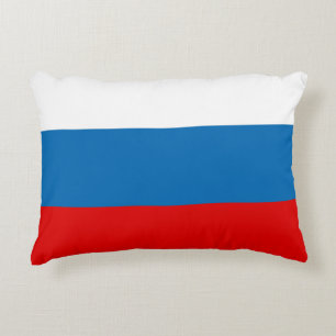 Patriotic Russian Pan Slavic flag Decorative Cushion