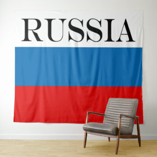 Patriotic Russian Pan Slavic flag Tapestry
