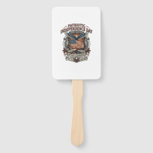 Patriotic Rust Flag Survivor Zombie Apocalypse Fre Hand Fan