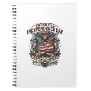 Patriotic Rust Flag Survivor Zombie Apocalypse Fre Notebook