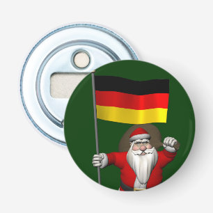Patriotic Santa Claus With Ensign Of Germany Bottle Opener