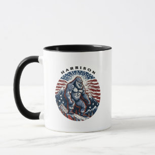 Patriotic Sasquatch Mug