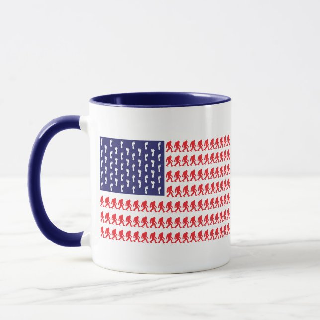 Patriotic Sasquatch Mug (Left)