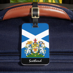 Patriotic Scotland Luggage Tags, Scotland Flag Tag