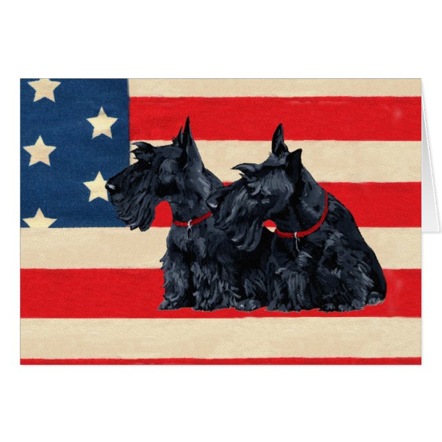 Patriotic Scotties  (Front Horizontal)